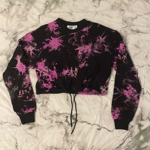 NEW Tiger Mist Radiance Cropped Sweatshirt Size XS